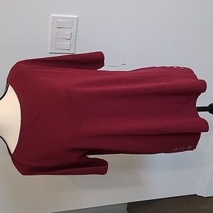 Karen Scott Maroon Tunic Size L